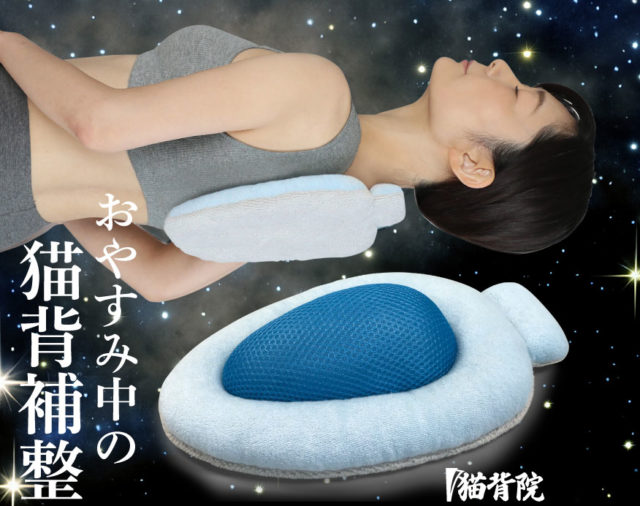 猫背院「おやすみ猫背枕」をAmazonで販売開始しました。